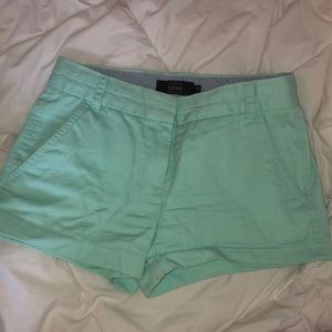 J. CREW turquoise chino shorts